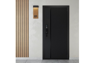 Квартира Панель-Панель электронный замок Philips Черная фрезерованная Black Edition Гладкая
