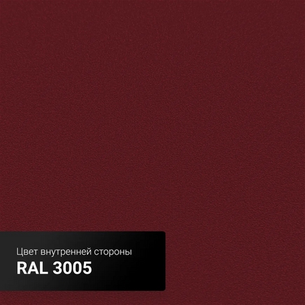Коттедж Металл-Металл с багетом тип 2 и молотком Красный RAL 3005
