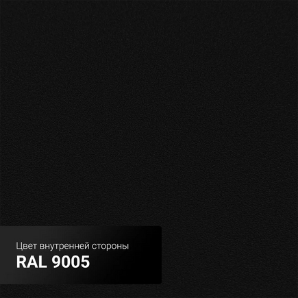 Коттедж Металл-Металл со стеклопакетом и багетом Черный RAL 9005